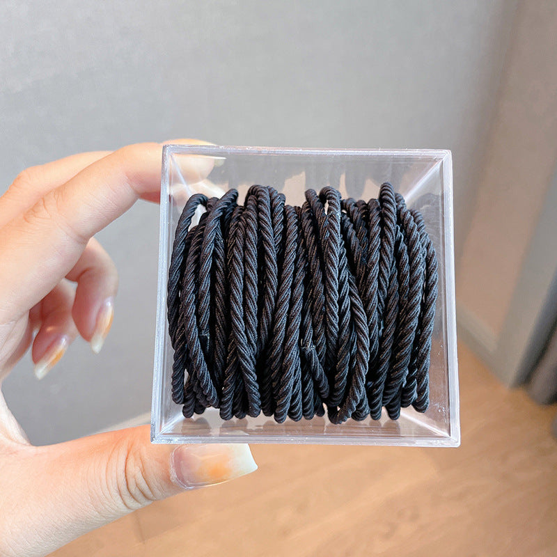 Highly Elastic Rubber Band Does Not Hurt Hair Thin Hair Tie