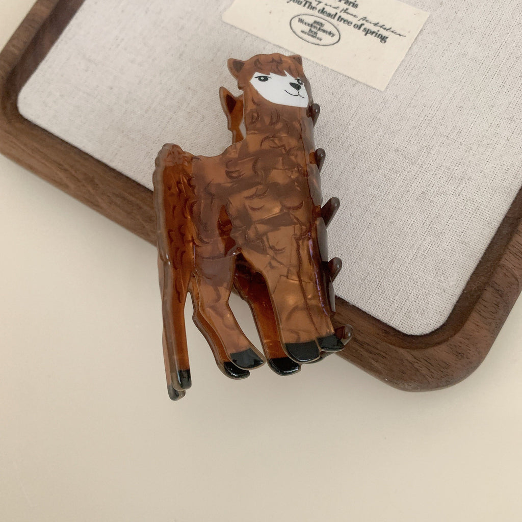 Animal Flower Acrylic Jaw Clip Updo Shark Clip