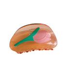 Summer Flower Stitching Grip Acetate Updo Shark Clip