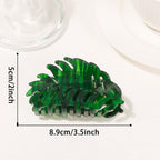 Leaves Grip PVC Updo Shark Clip