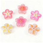 Plum Blossom Grip Flower Updo Shark Clip