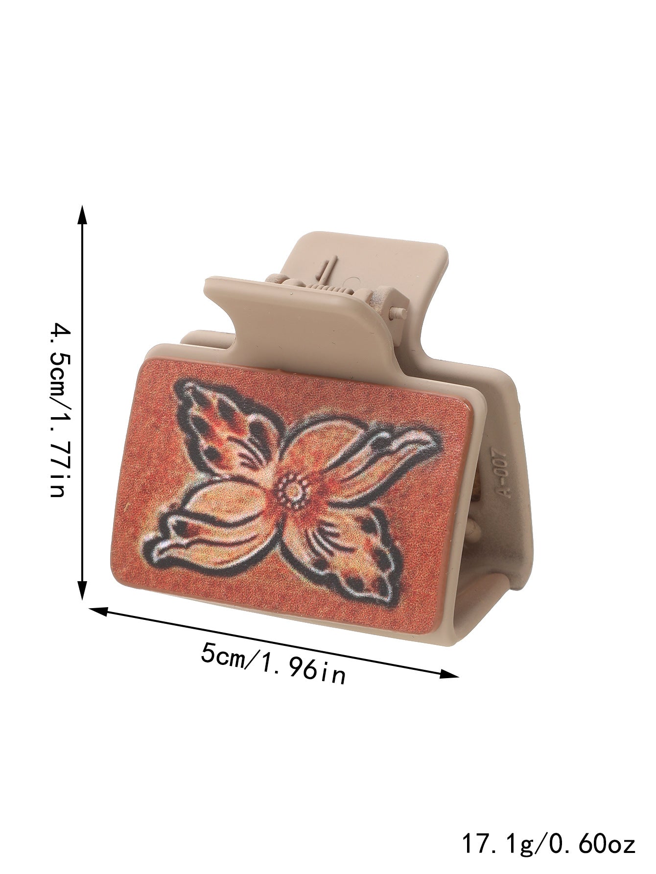 Leather Sunflower Hair Clip / Half-Up Shark Clip