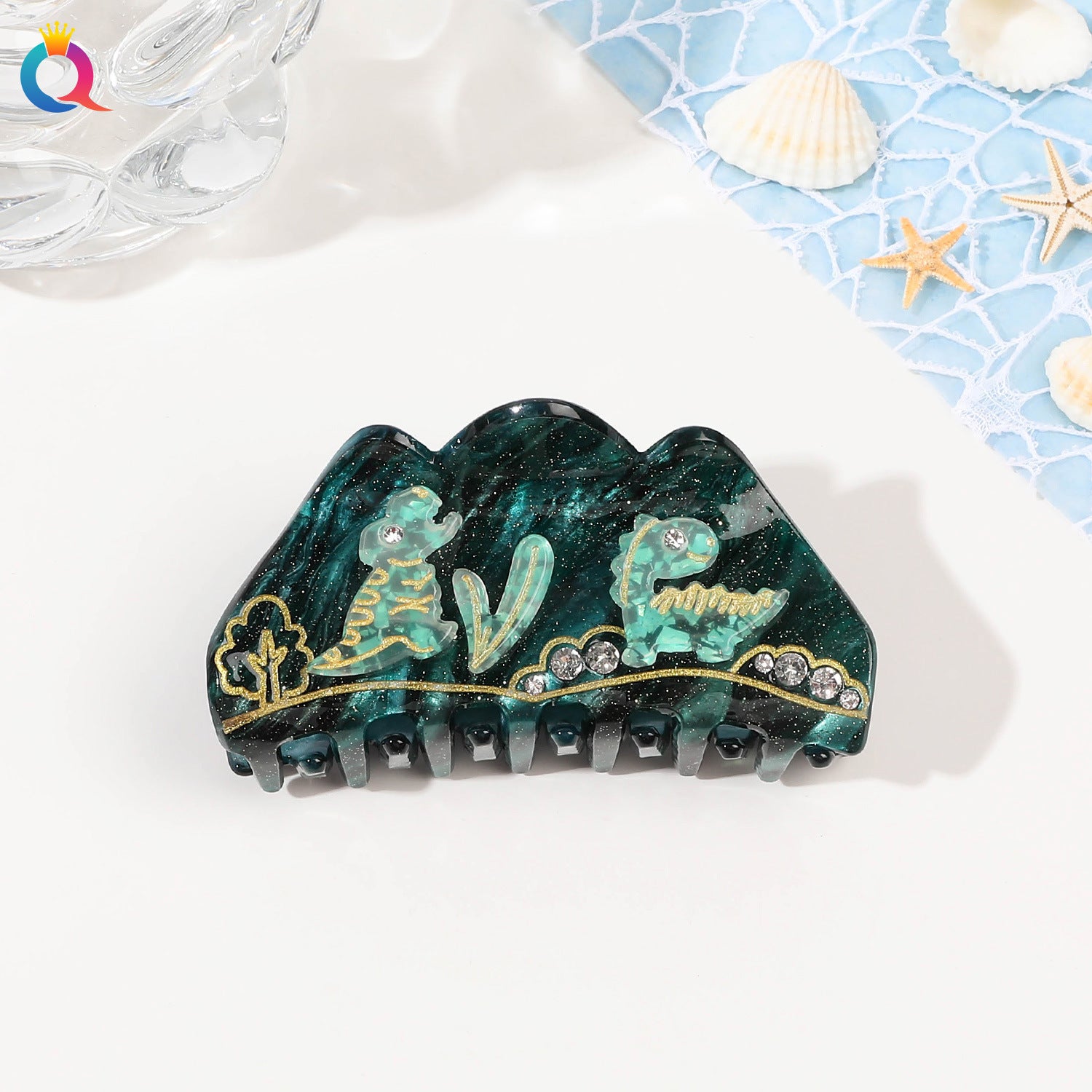 Ocean Series Acrylic Updo Shark Clip Hair Claw