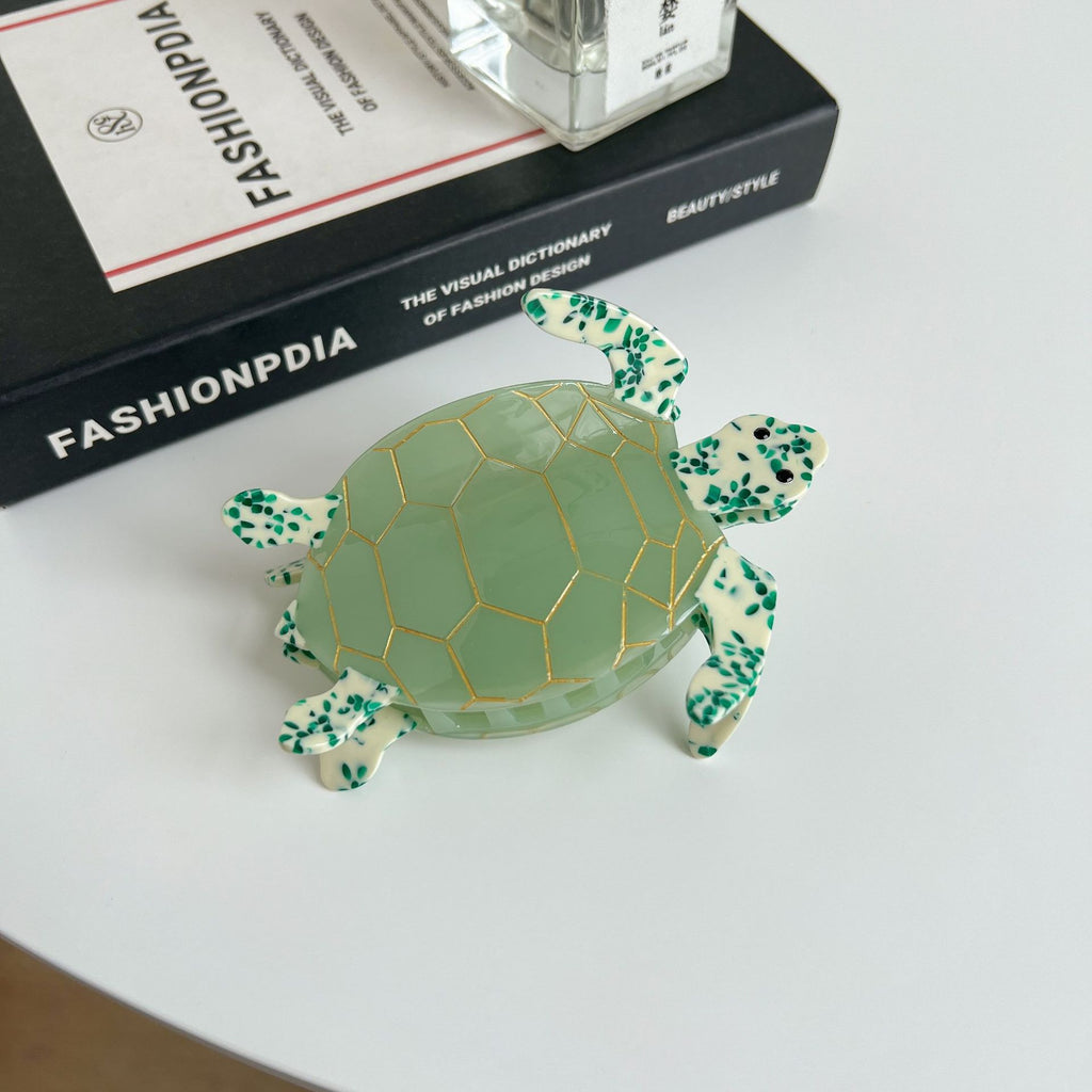 Turtle Acetic Acid Grip Updo Shark Clip