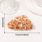 Leaves Grip PVC Updo Shark Clip