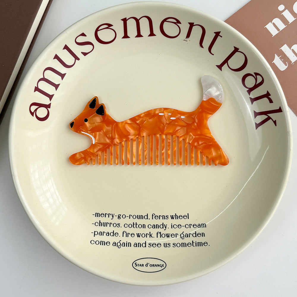 Acetate Comb Advanced Moving Vegetable Makeup Fun Comb Portable Hairdressing Comb