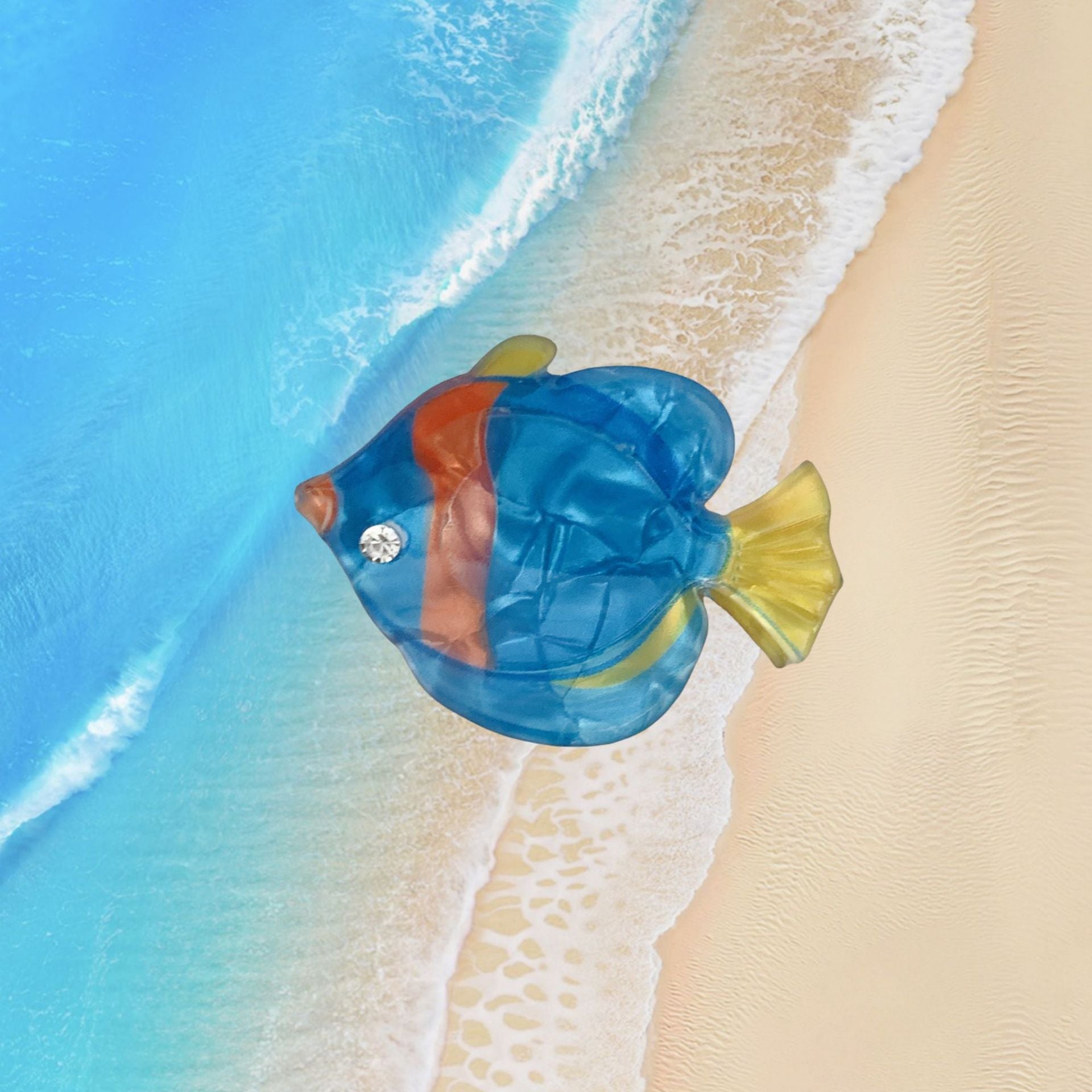 Conch Shell Barrettes Acrylic Side Clip Mini Clip