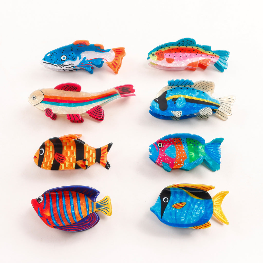 Ocean Series Barrettes Updo Shark Clip