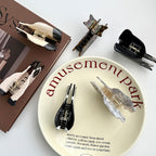 Cute Cat Barrettes Half Scratch Updo Shark Clip