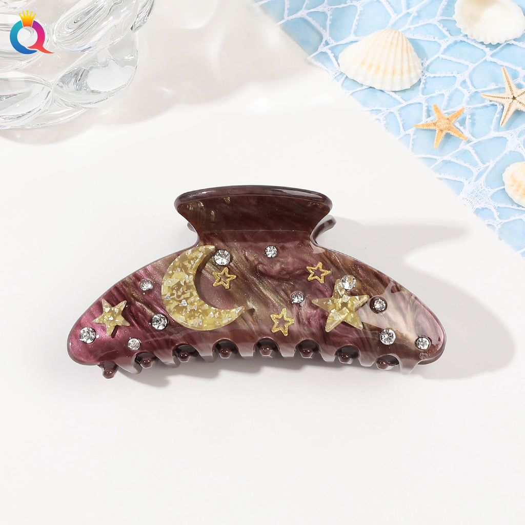 Ocean Series Acrylic Updo Shark Clip Hair Claw