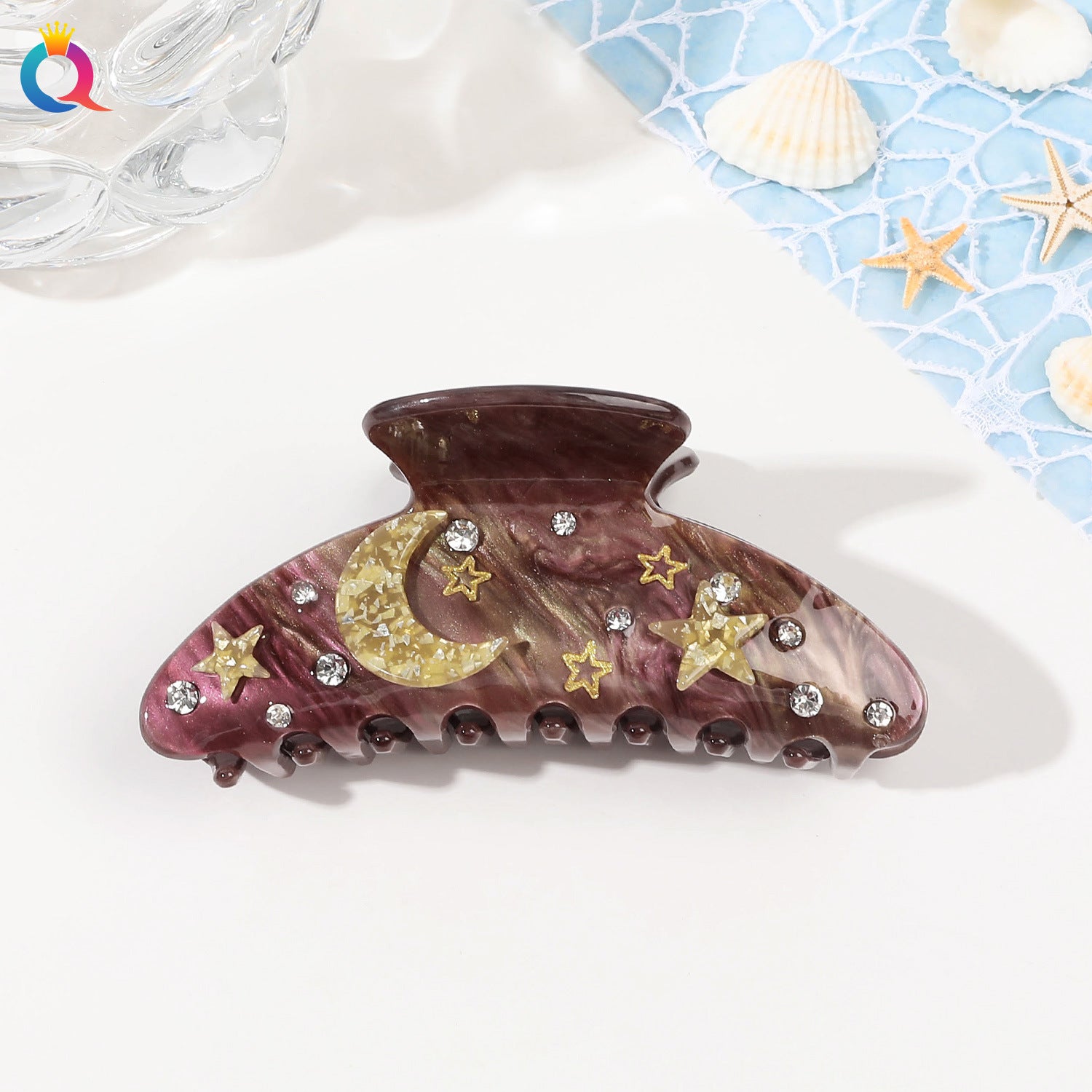 Ocean Series Acrylic Updo Shark Clip Hair Claw