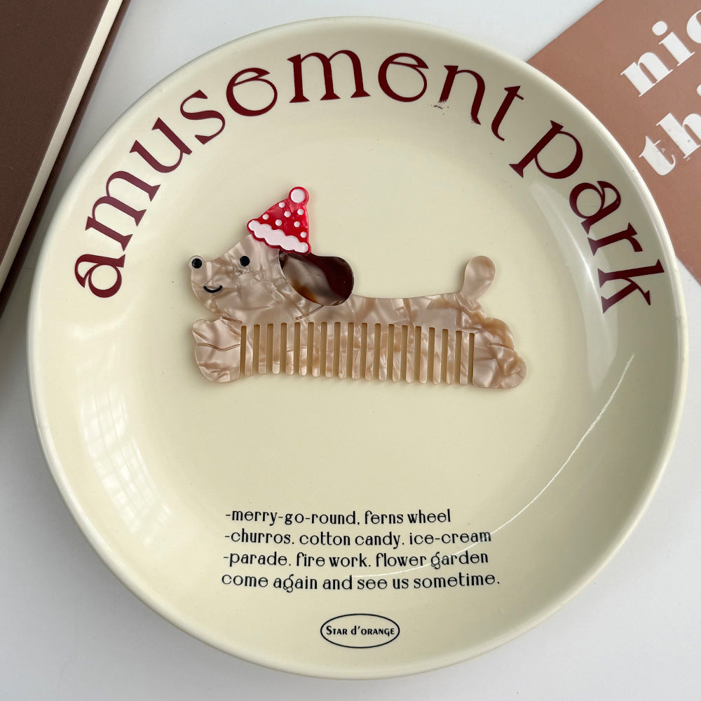 Acetate Comb Advanced Moving Vegetable Makeup Fun Comb Portable Hairdressing Comb