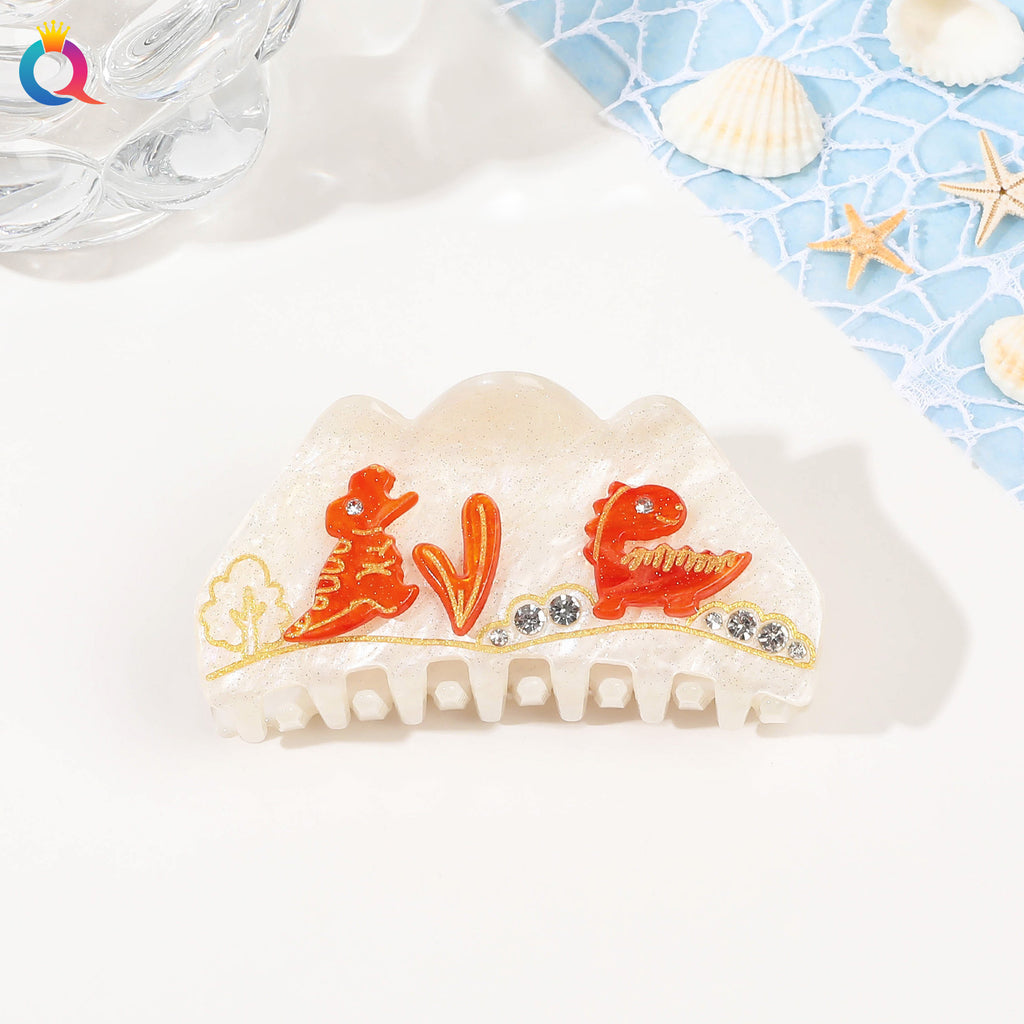 Ocean Series Acrylic Updo Shark Clip Hair Claw