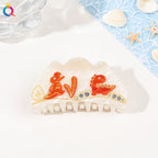 Ocean Series Acrylic Updo Shark Clip Hair Claw