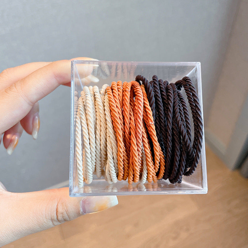 Highly Elastic Rubber Band Does Not Hurt Hair Thin Hair Tie