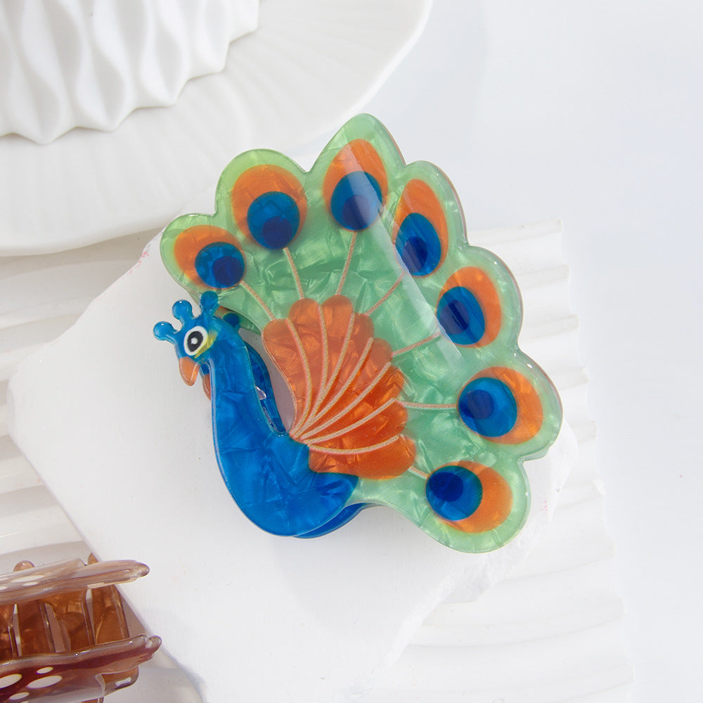 Forest Series Grip Creative PVC Dinosaur Barrettes Updo Shark Clip