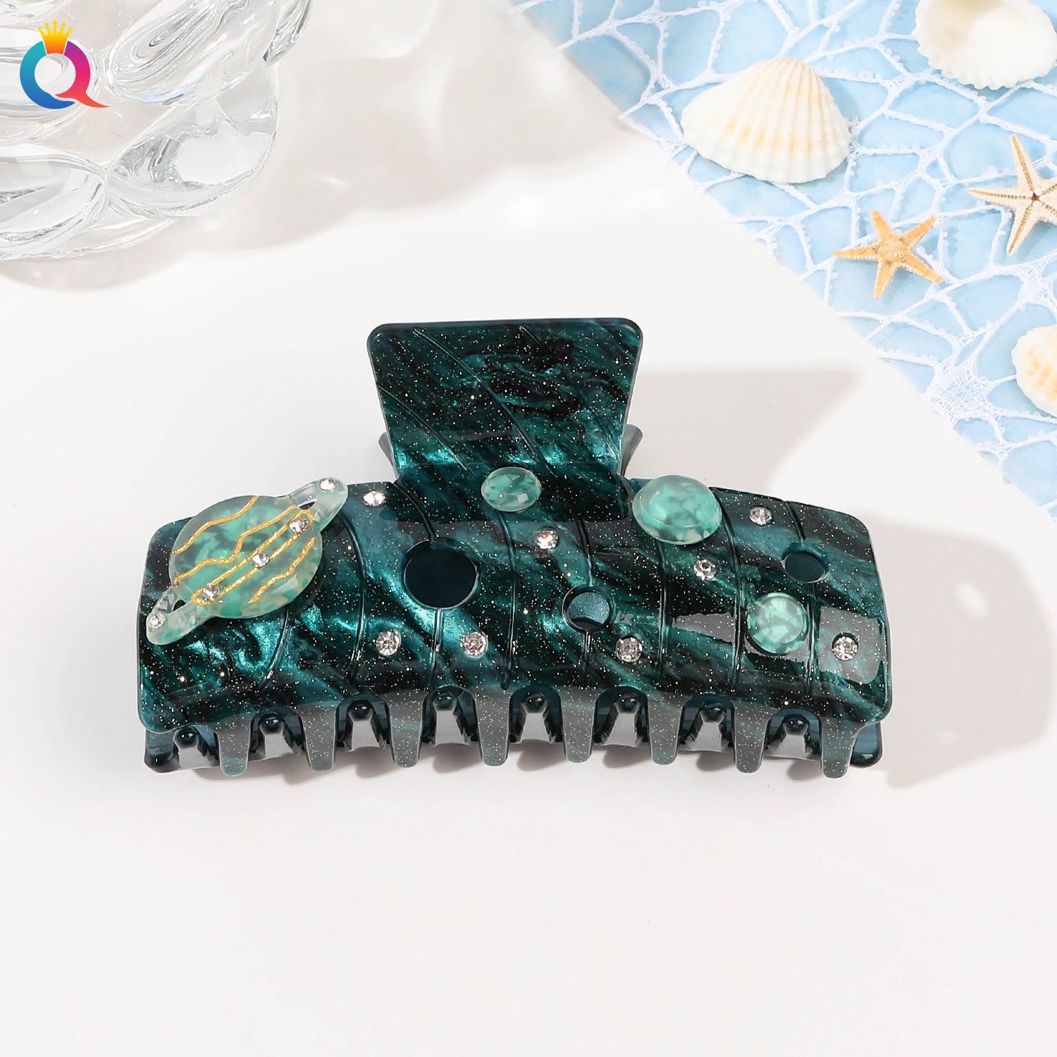 Ocean Series Acrylic Updo Shark Clip Hair Claw