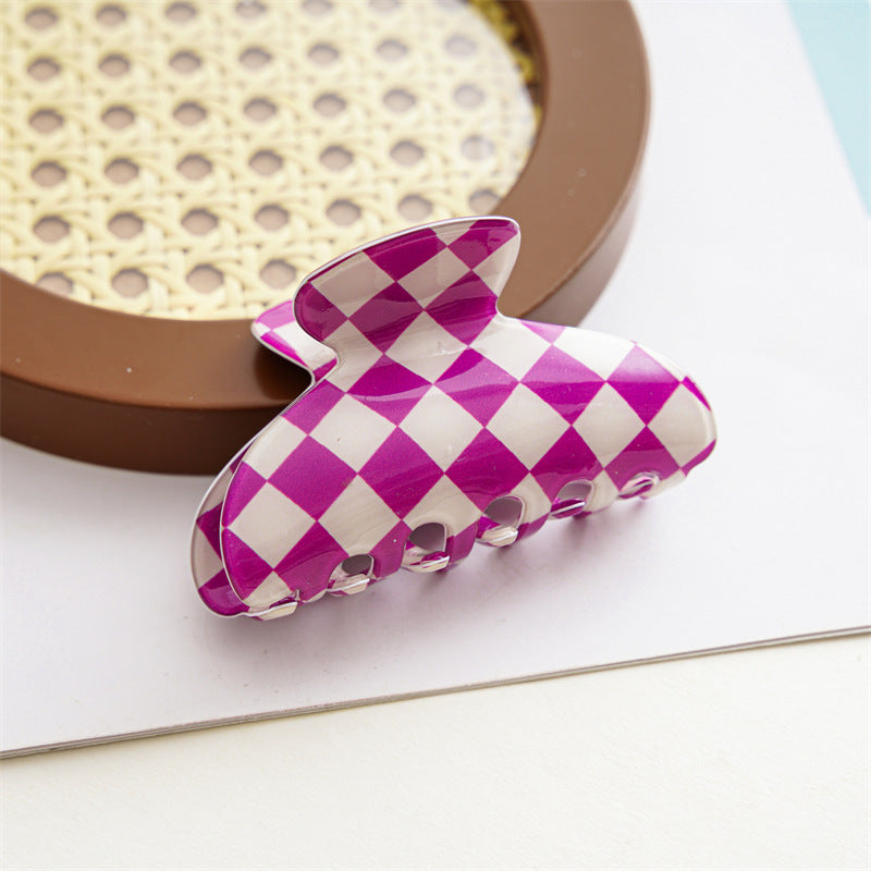 Checkerboard Claw Clip — Updo Hair Clip