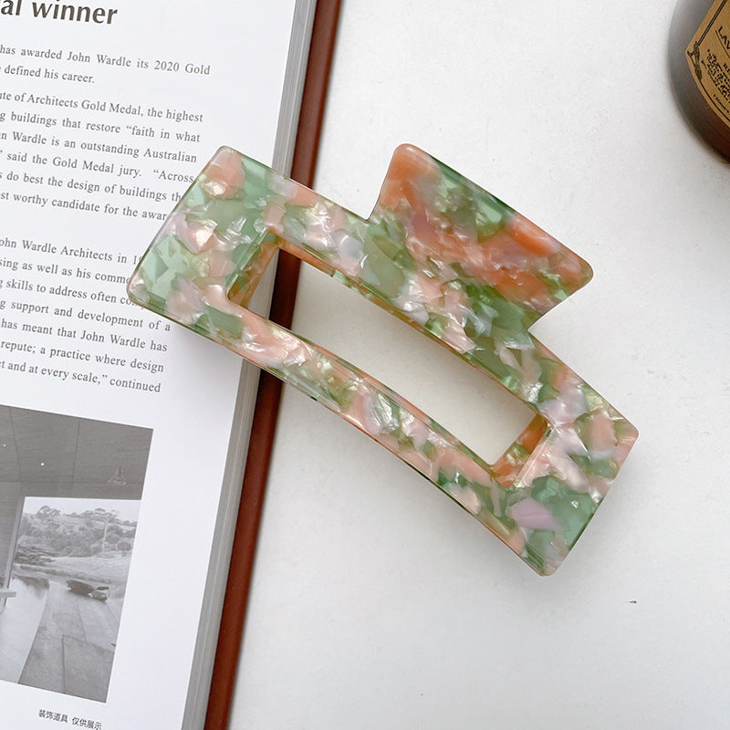 Large Acetate Hair Claw Clip — For Updos, Curls, and Styling
