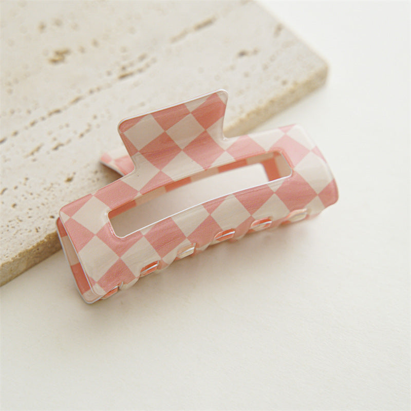 Checkerboard Claw Clip — Updo Hair Clip