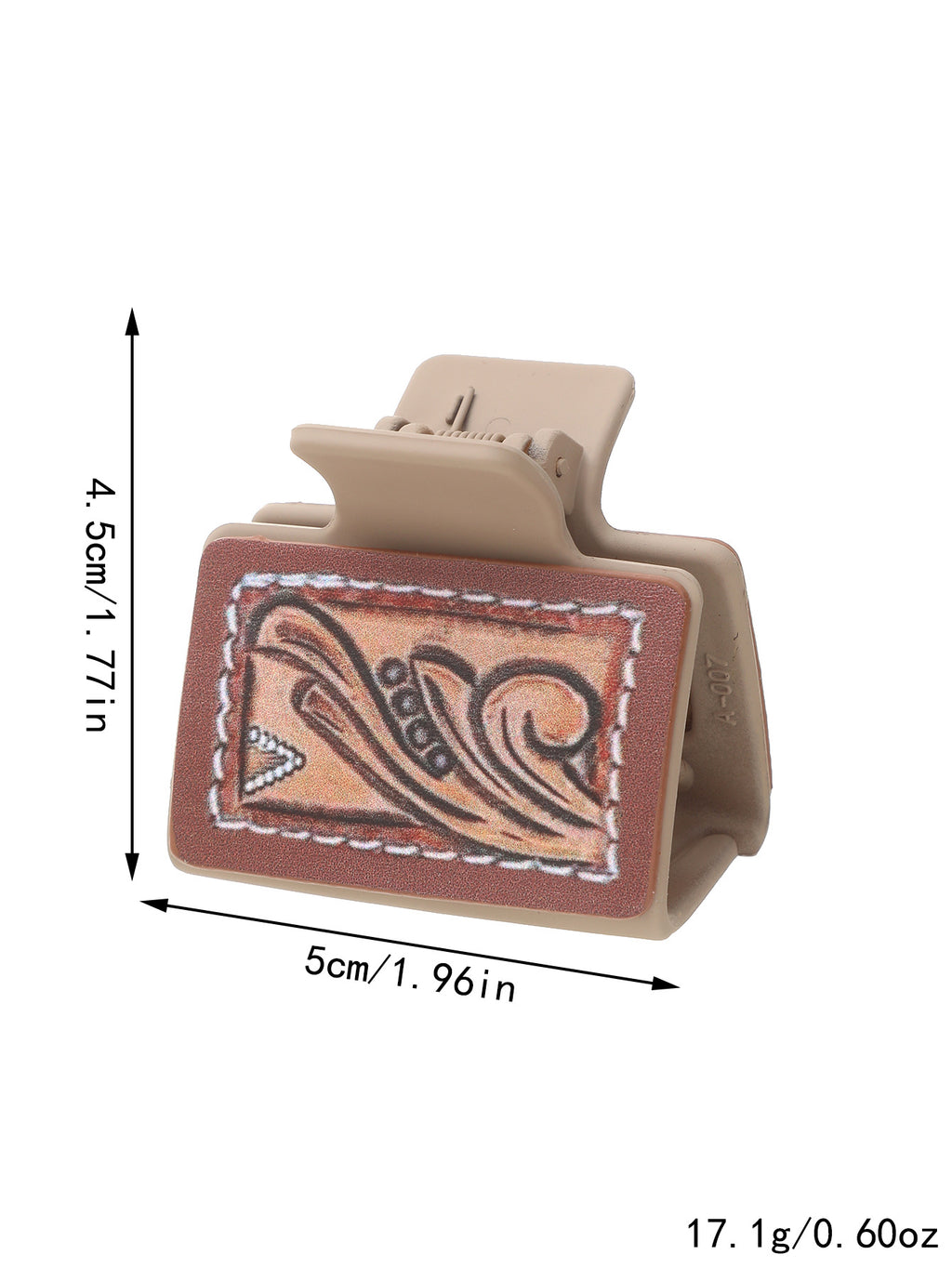 Leather Sunflower Hair Clip / Half-Up Shark Clip