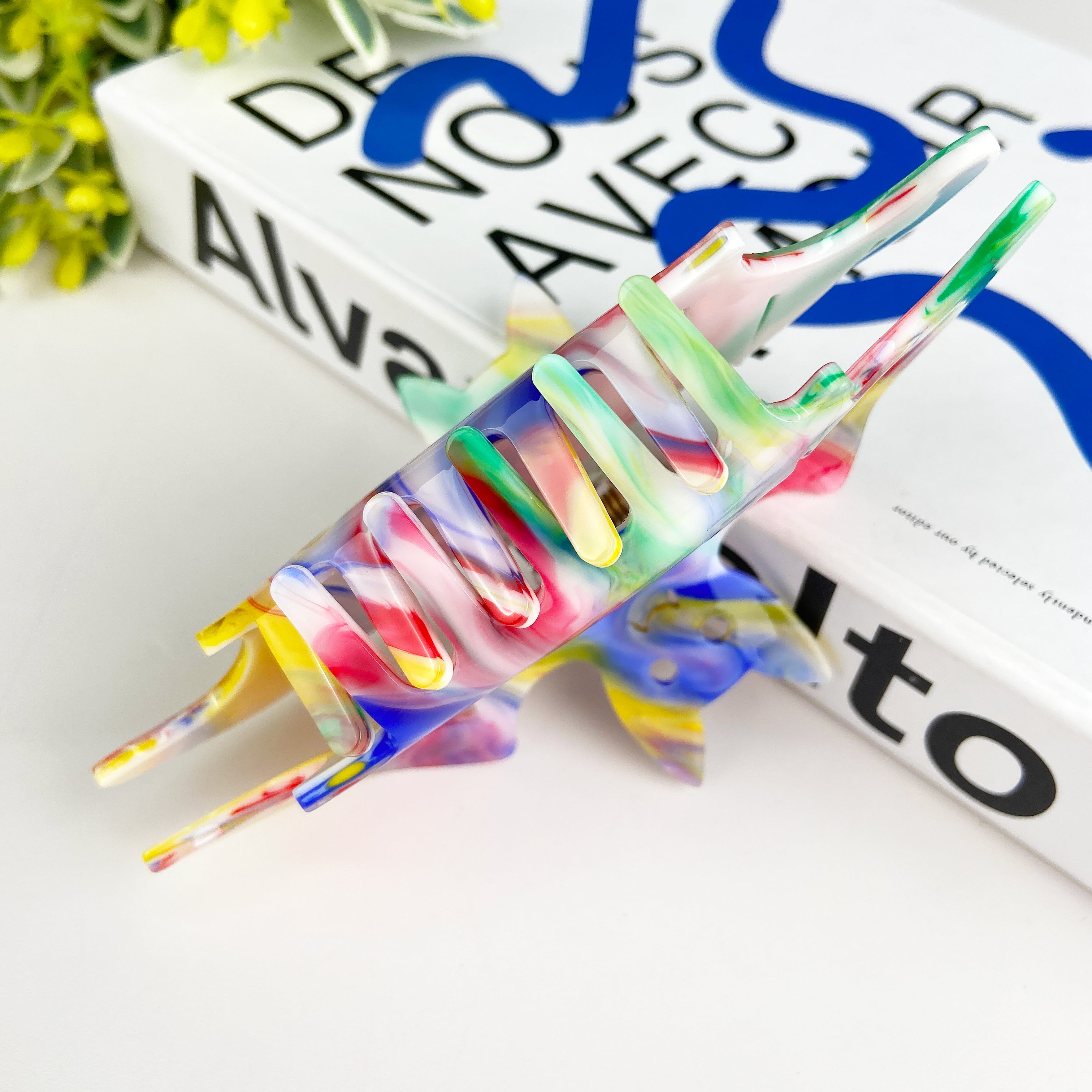 Square Bat Hair Clip Halloween