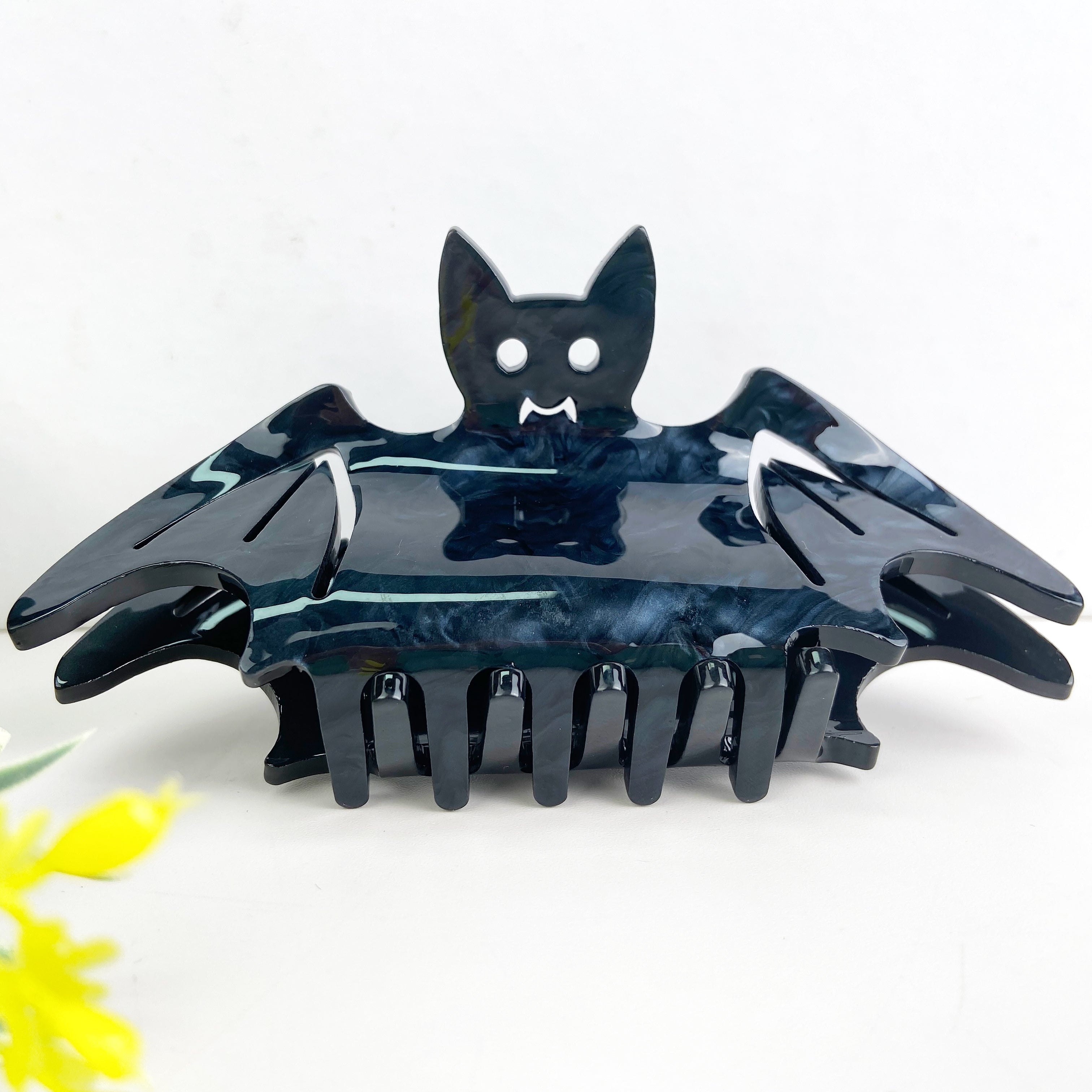 Square Bat Hair Clip Halloween