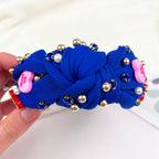 Rhinestones and pearl headband for Valentine's Day