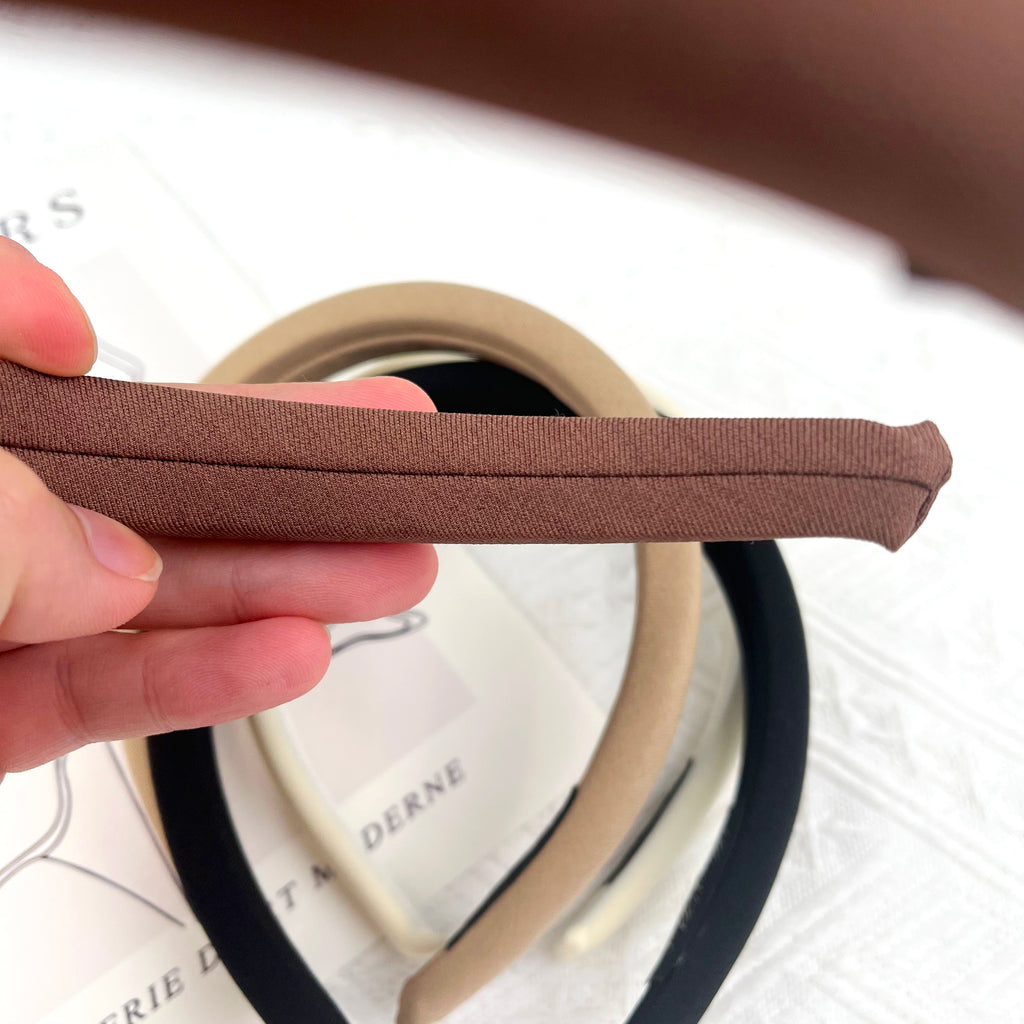 Solid color pig nose headband