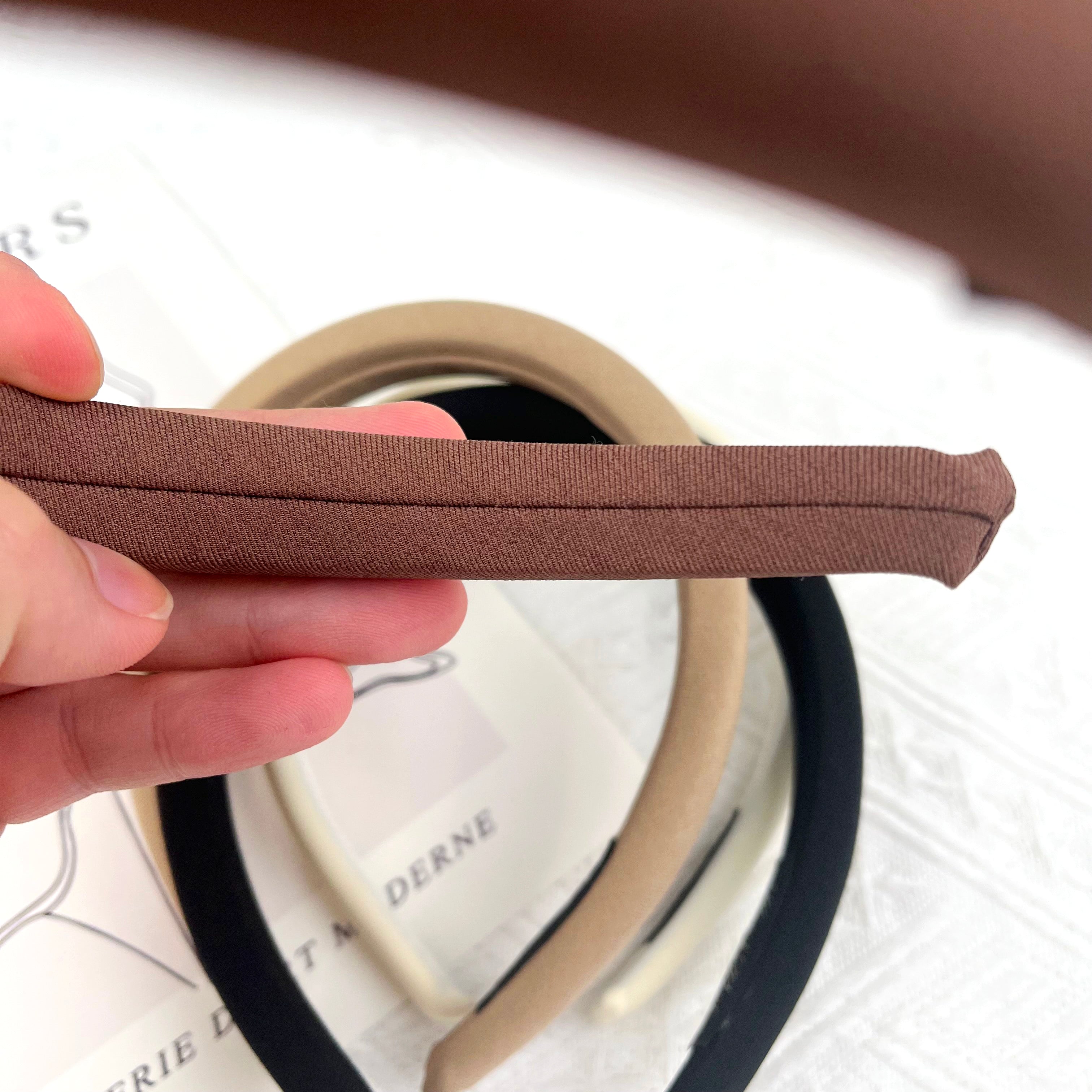 Solid color pig nose headband