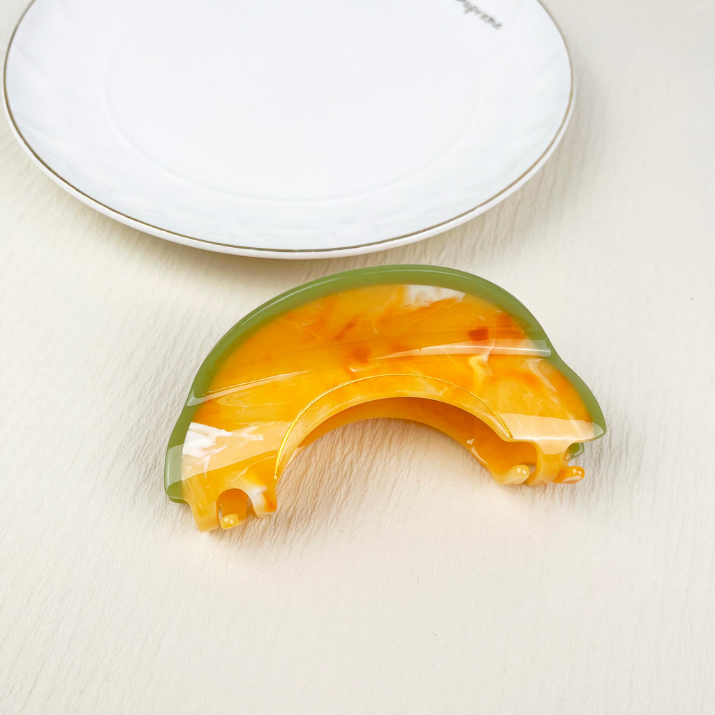 Acetate Orange Banana Hair Clip Fruit Series Claw Clips