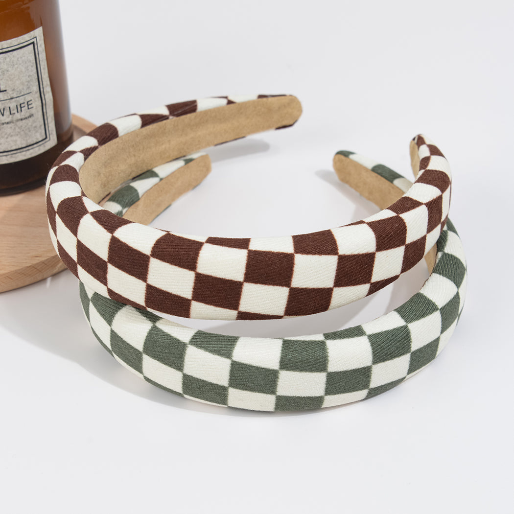 Checkerboard Plaid Headband