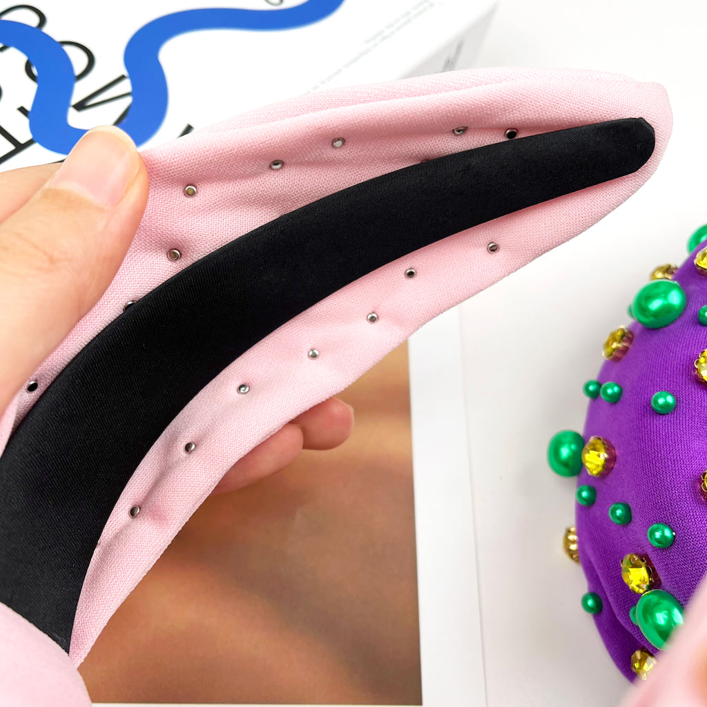 Valentine's day diamond-encrusted headband pearl headband