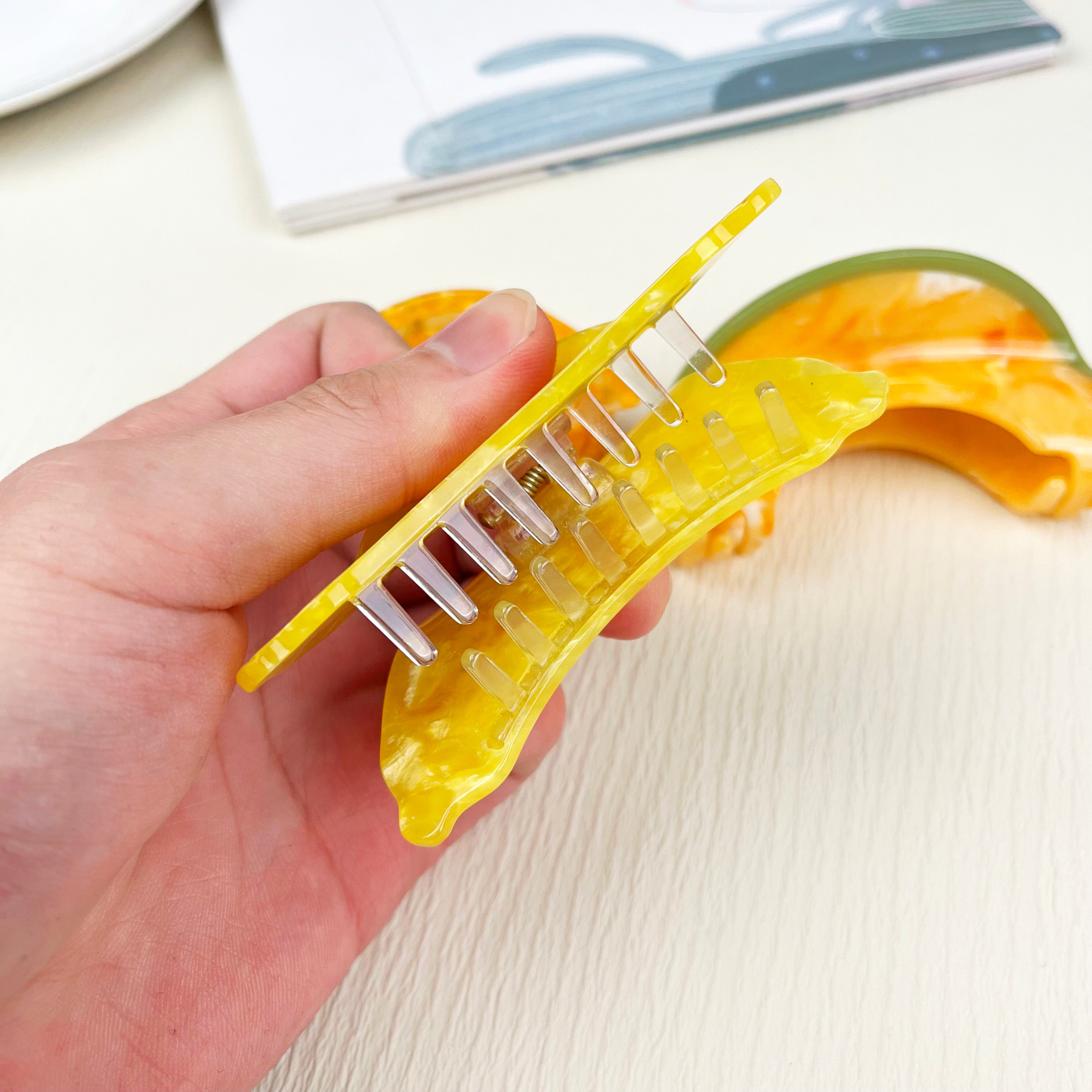 Acetate Orange Banana Hair Clip Fruit Series Claw Clips