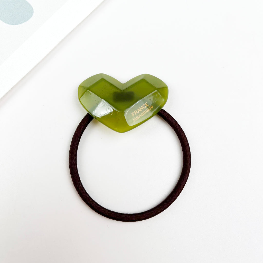 Acetate love hair tie spring sweet hair ties