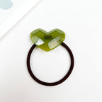 Acetate love hair tie spring sweet hair ties