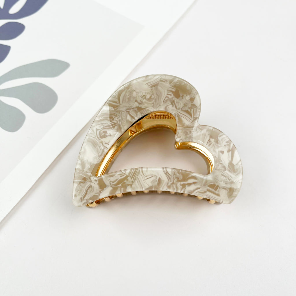 Acetate Love Hair Clip Metal Claw Clip Valentine's Day