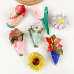 Acetate Unique Bouquet Hair Clip
