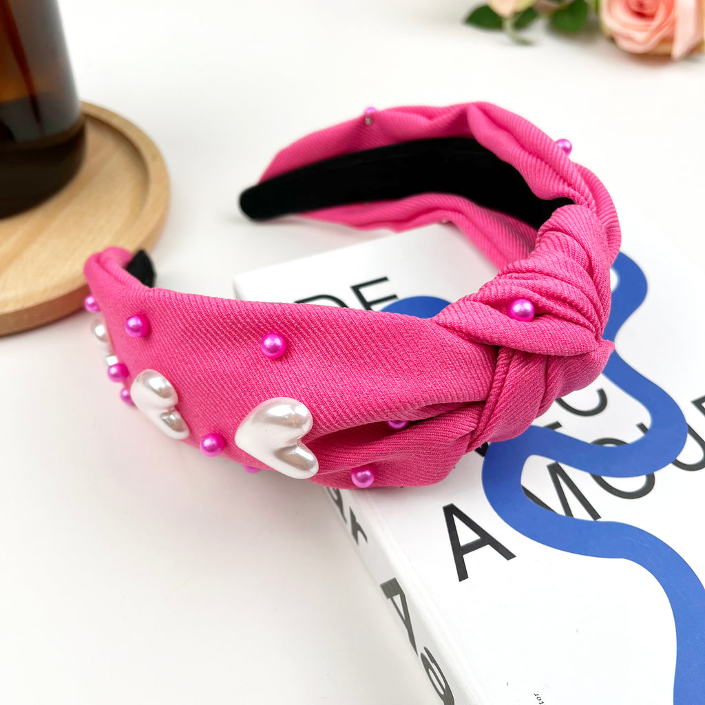 Valentine's Day Headband Women's Love Pearl Headband