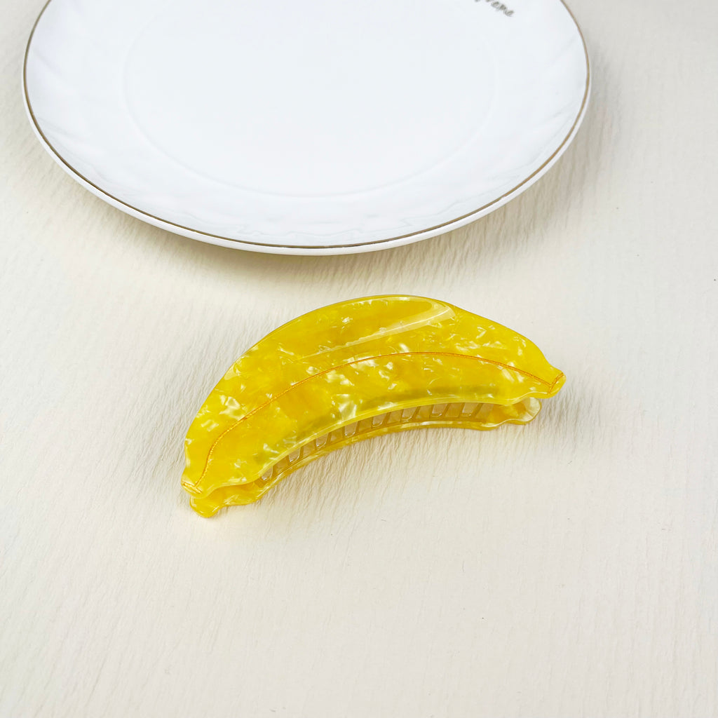 Acetate Orange Banana Hair Clip Fruit Series Claw Clips