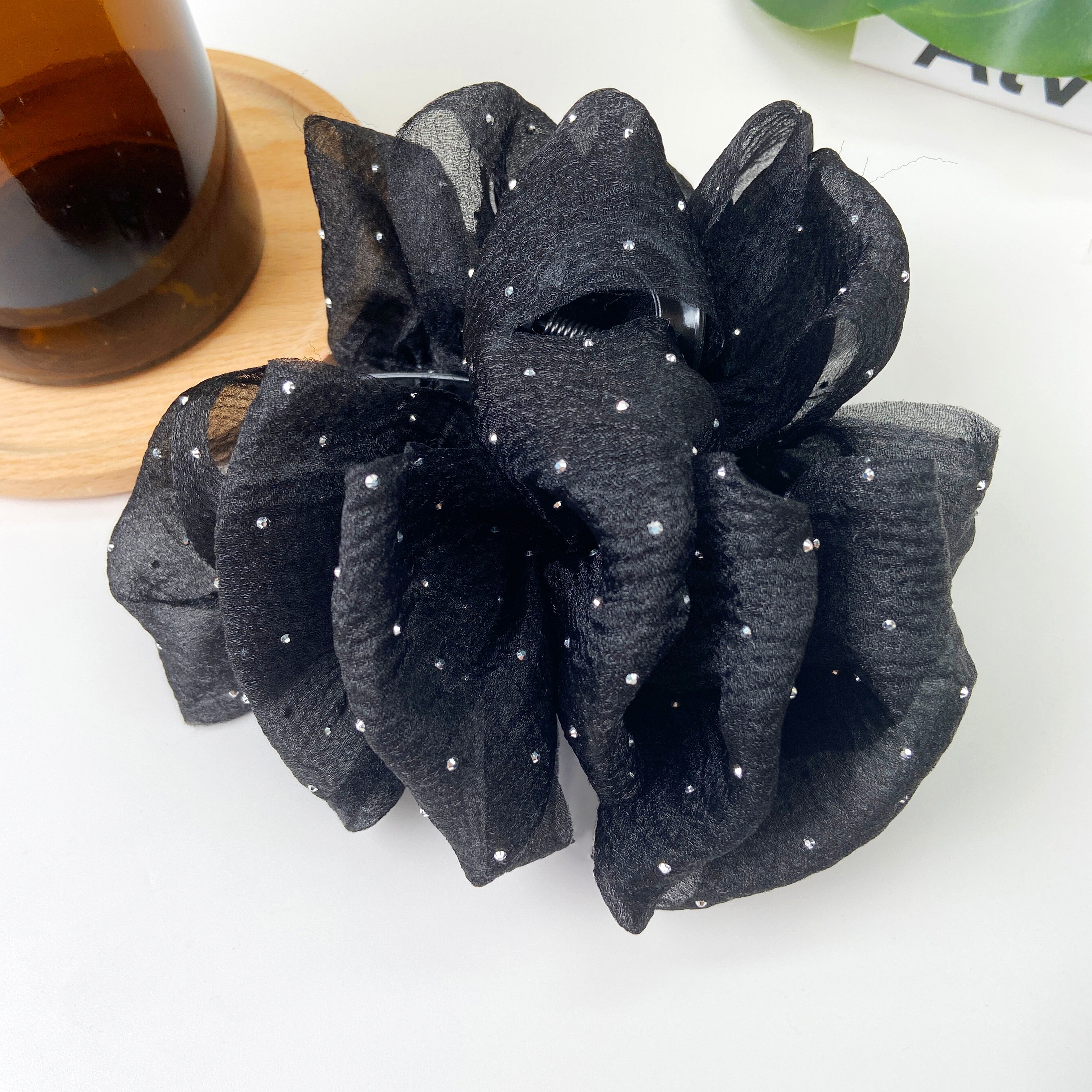 Cloud Sequin Seersucker Hair Clip