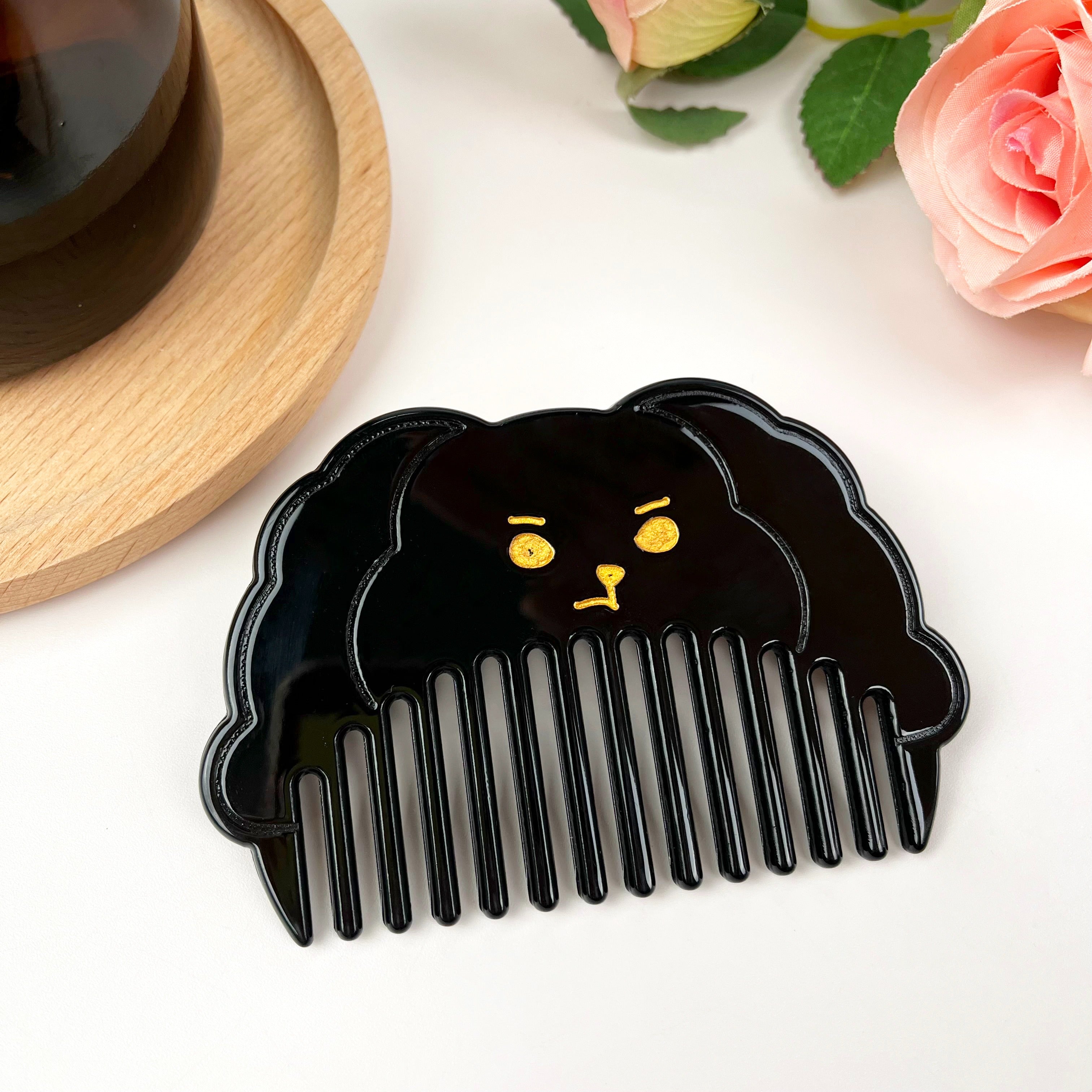 Acetate Cute Cartoon Dog Comb