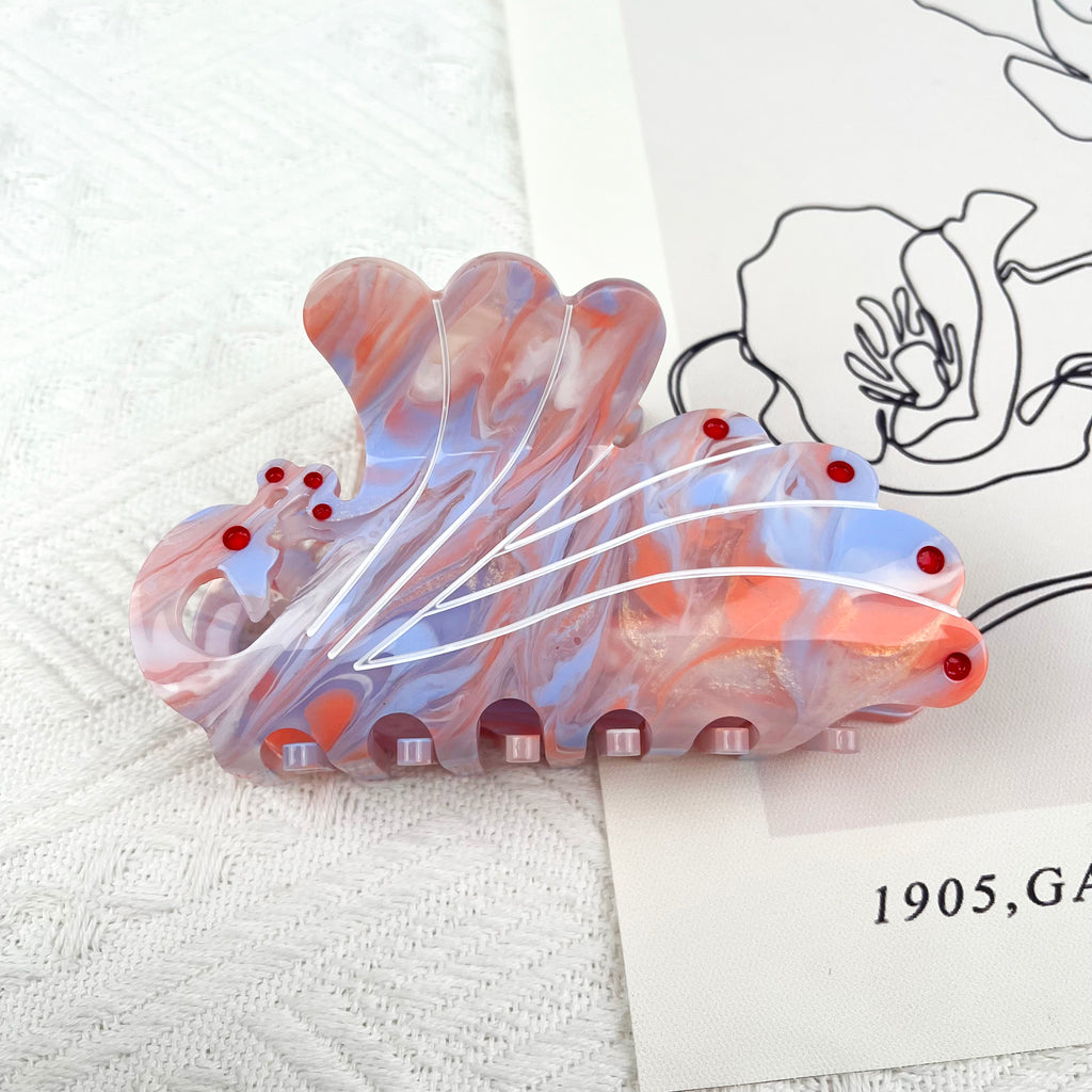 Large Peacock Hair Clips Animal Claw Clip Valentine's Day