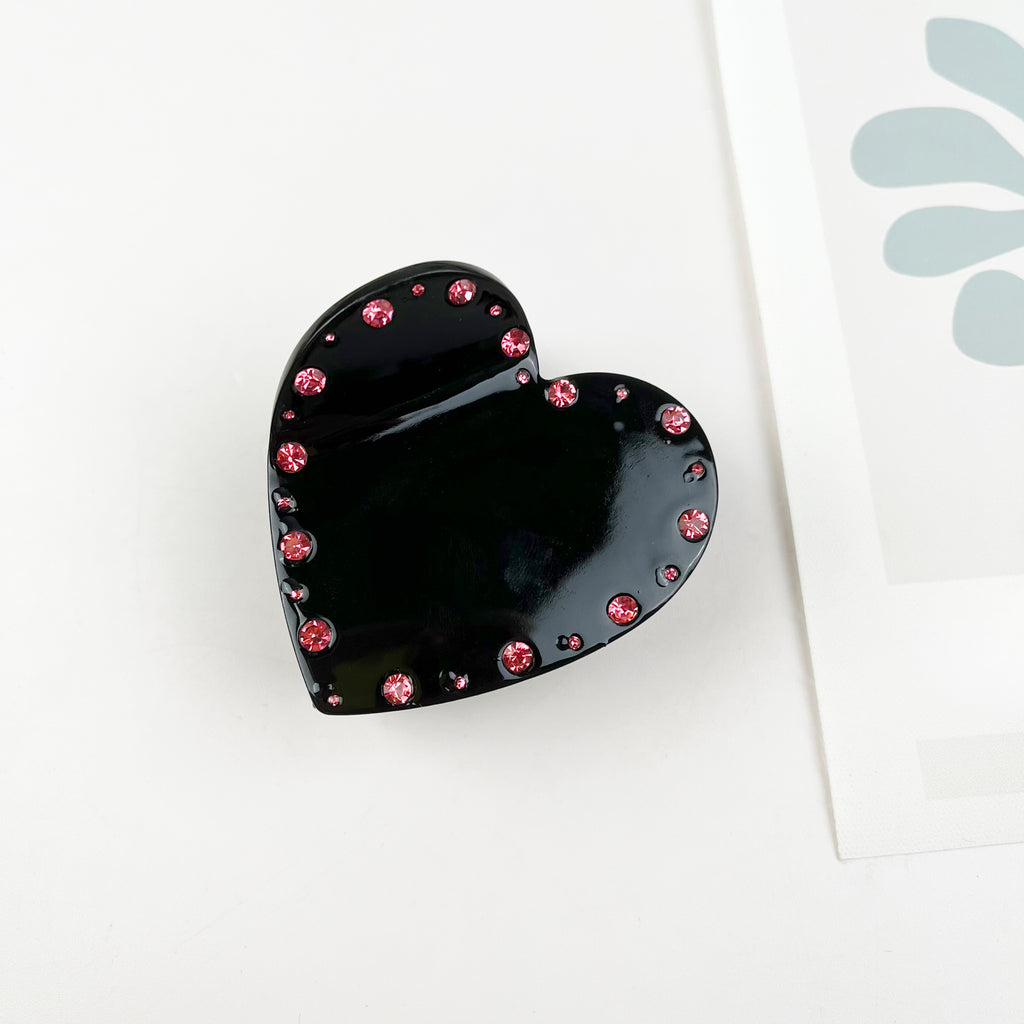 Love hair clip with pearl Valentine's Day