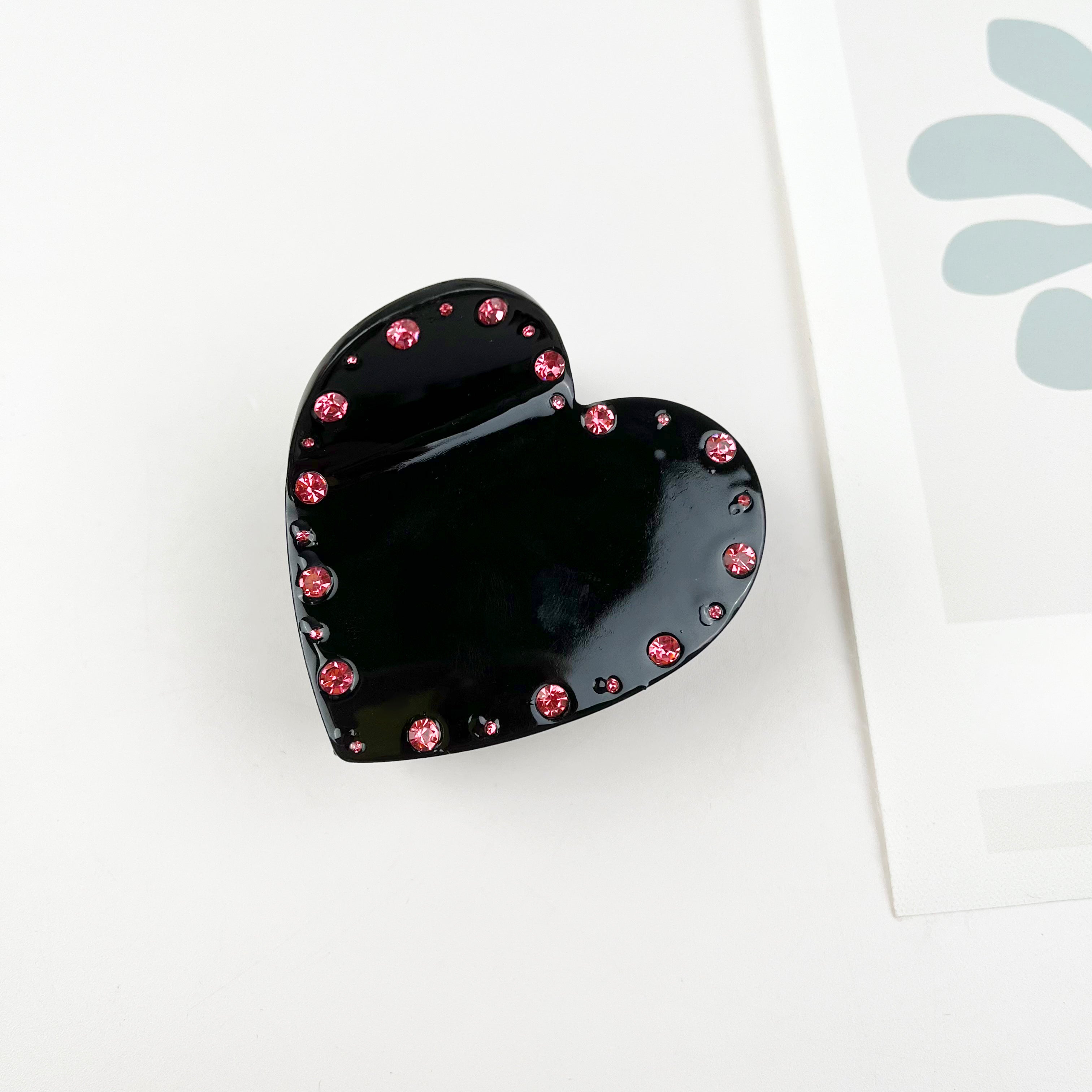 Love hair clip with pearl Valentine's Day