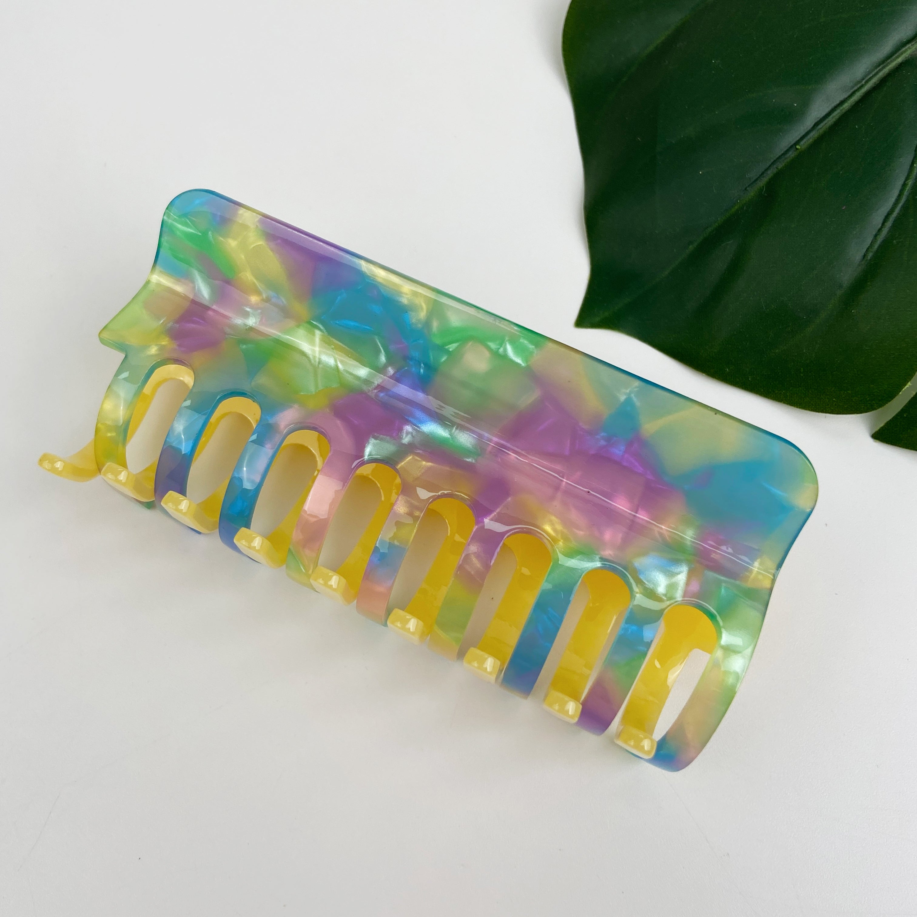 Acetate Vintage Oil Painting Hair Clip