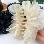 Cloud Sequin Seersucker Hair Clip