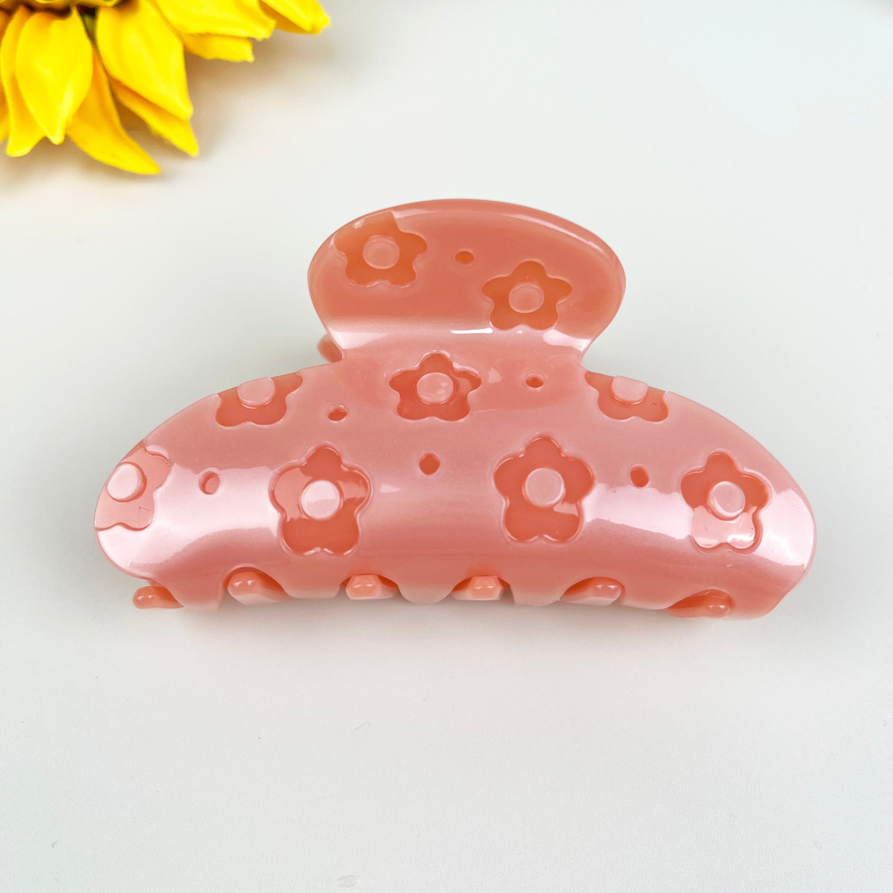 Flower hair clips pumpkin claw clip