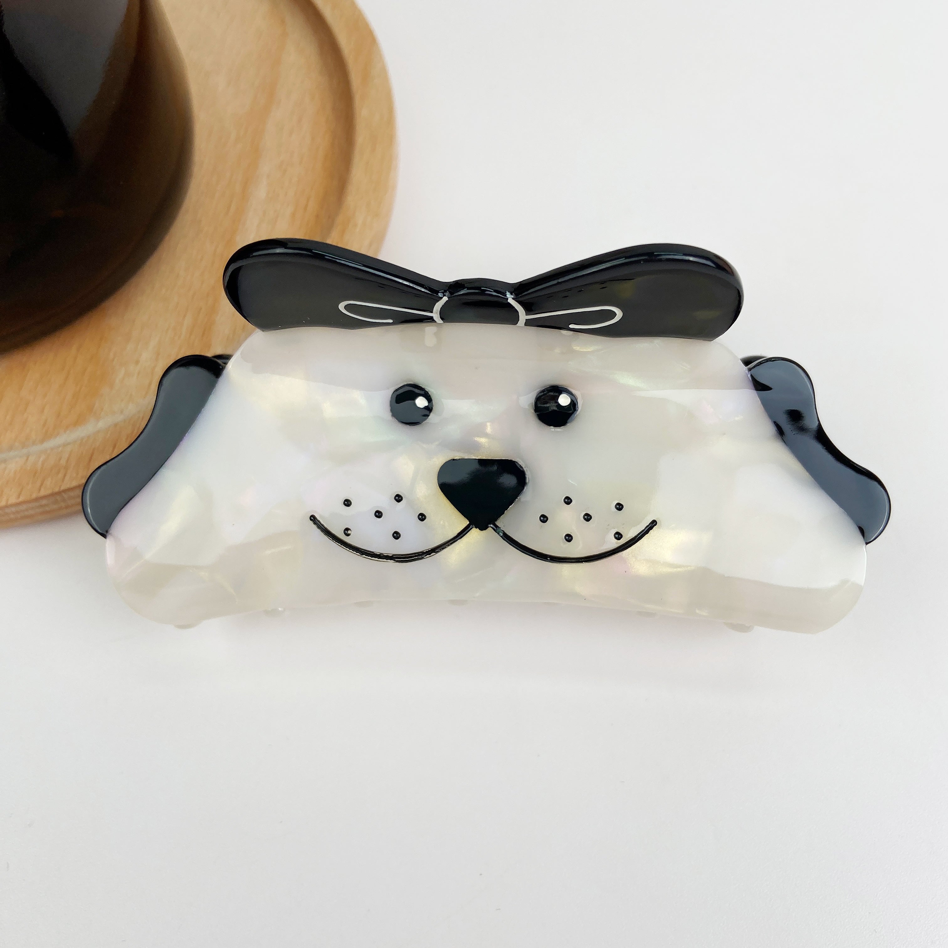 Acetate Cute Cartoon Dog Animal Hair Clips