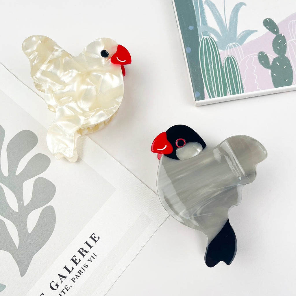 Acetic Acid Cute Animal Peace Dove Hair Claw Clip